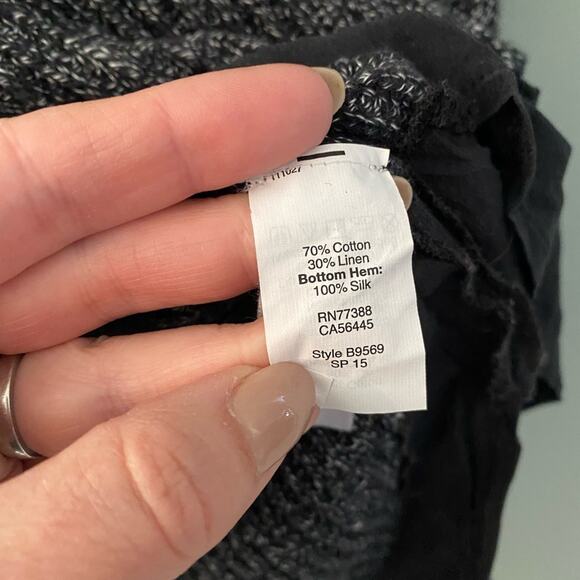 Madewell Alliance Silk Underlay Heathered Gray Sweater - Picture 7 of 8